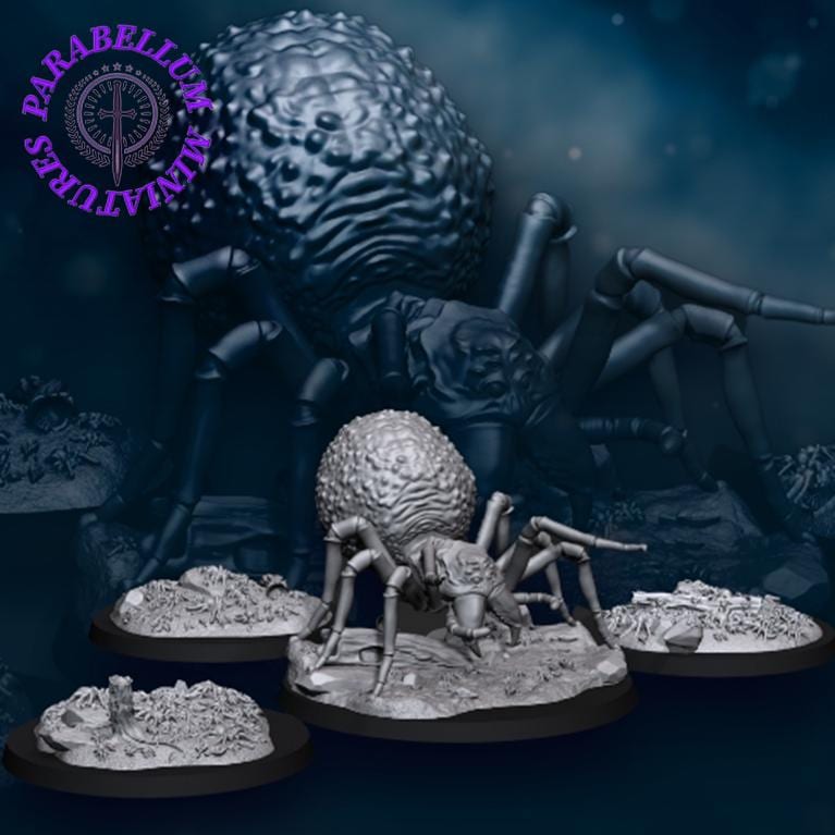 Queen of spiders with broods