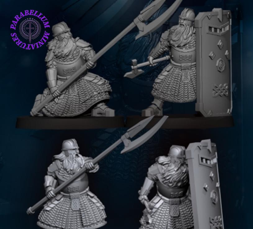 Crypt dwarf guard spear and shield
