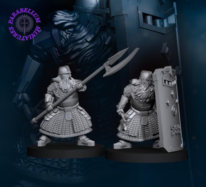 Crypt dwarf guard spear and shield