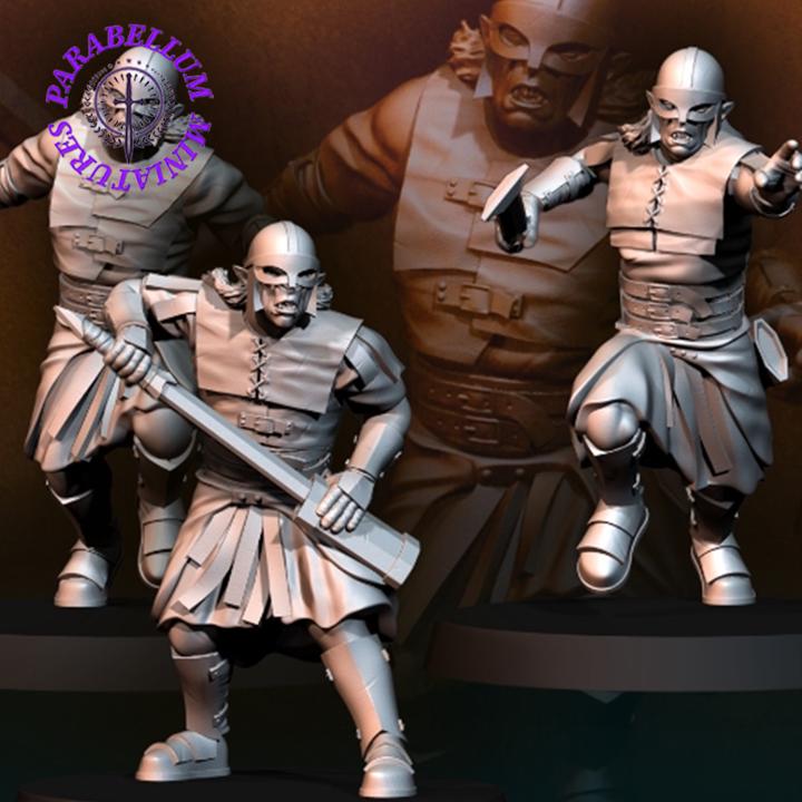 Bloody handed orc outriders