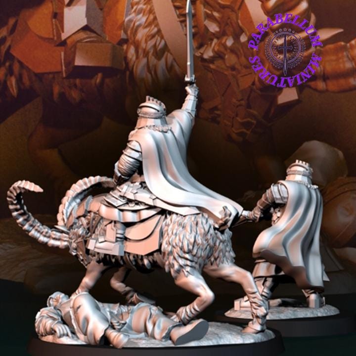 Silver Goat dwarf captain foot and mounted