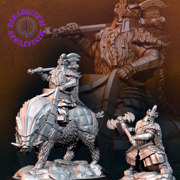 Silver Goat dwarf Iron Lord foot and mounted