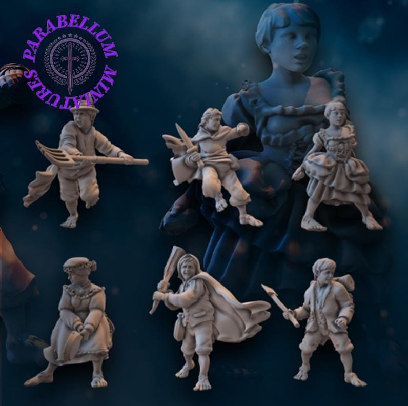 Halfling villagers