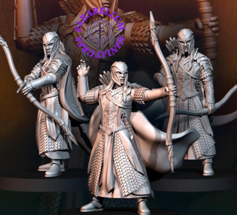 Armoured wood elves with bow
