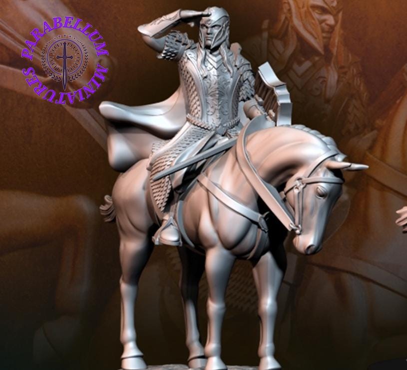 Armoured wood elves on horse