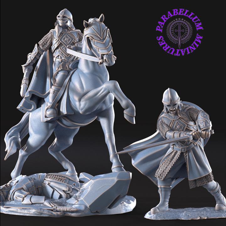 Lady of the Horse with / without helmet foot and mounted