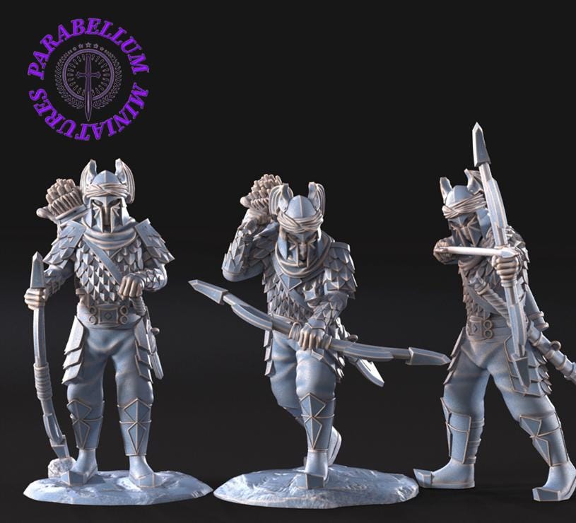 Dragon Army warriors with bow