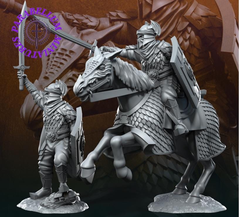 Dragon Army Captain foot and mounted