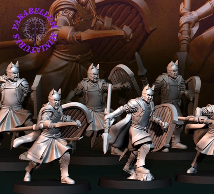 6x High Human warriors with spear