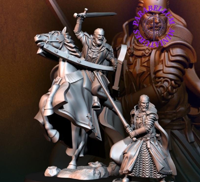 High Human King without helmet - foot and mounted