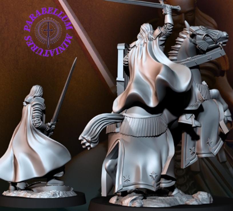High Human King without helmet - foot and mounted
