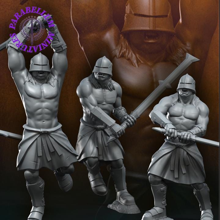 Bloody handed orc berserkers