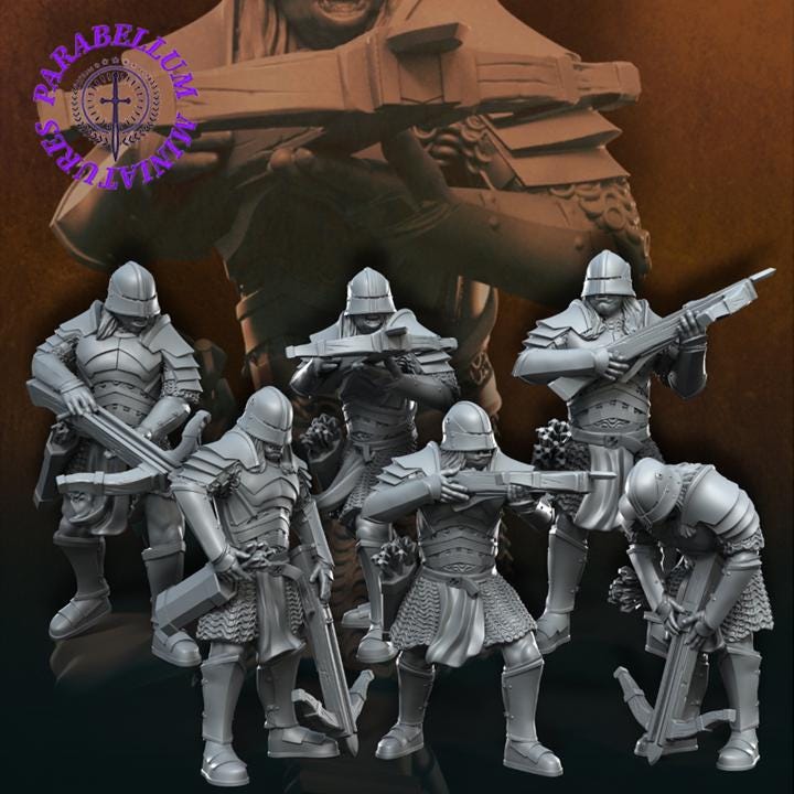 Bloody handed armoured orc with crossbow