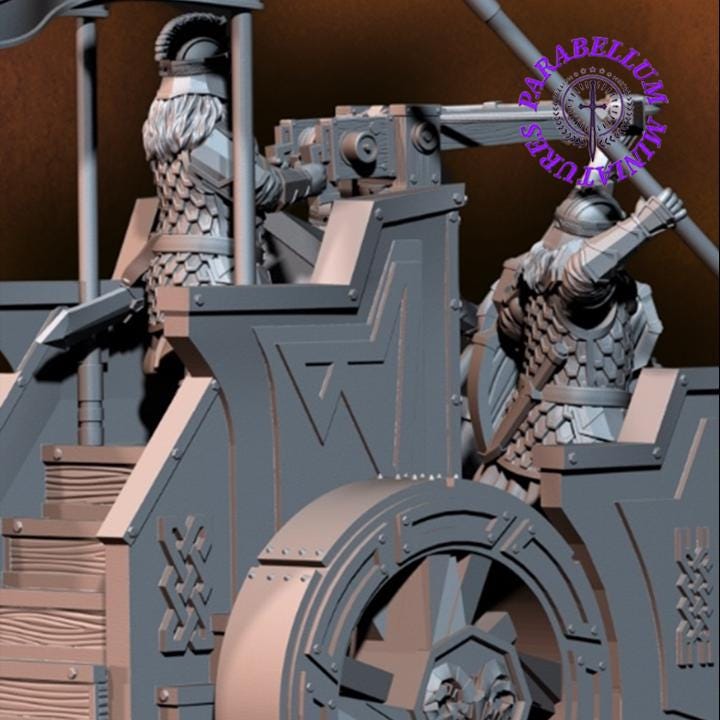 Silver Goat dwarf chariot
