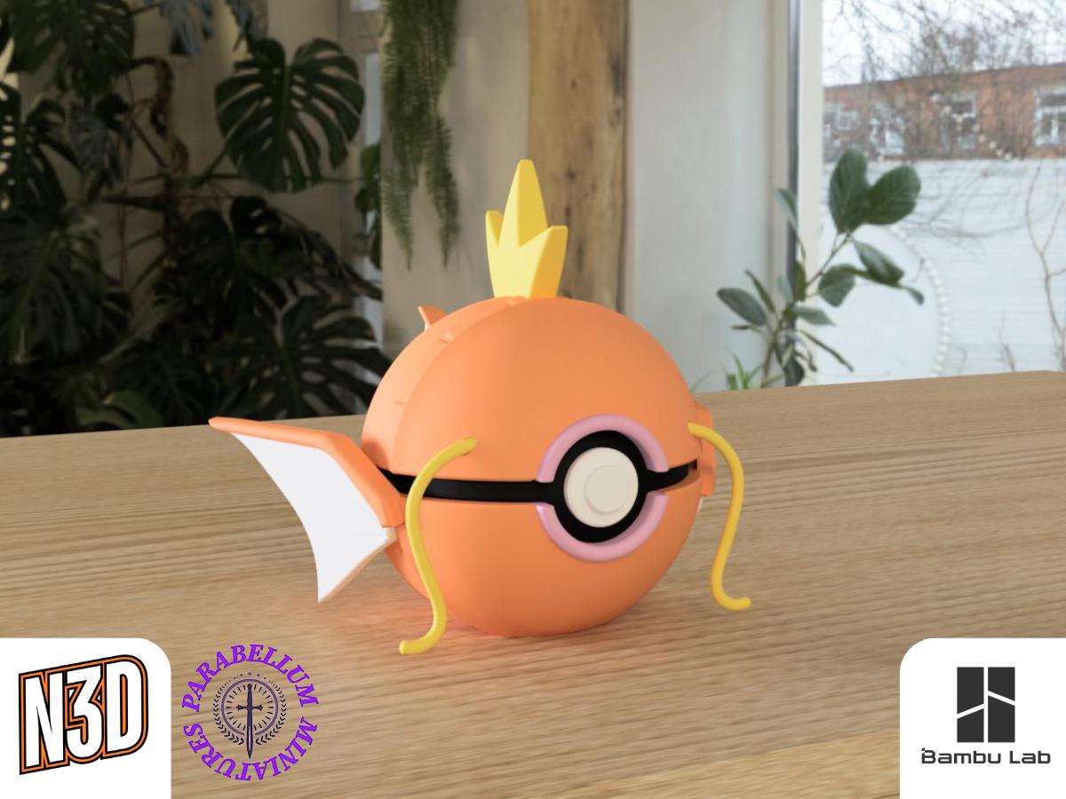 Magikarp and Gyarados Evolution Line, Character CritterBall Series Designed by N3D