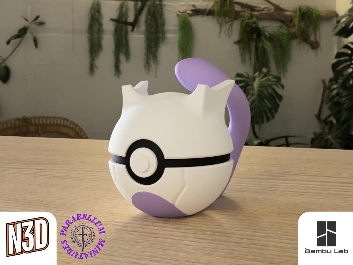 Mewtwo & Mew Character CritterBall Series Designed by N3D