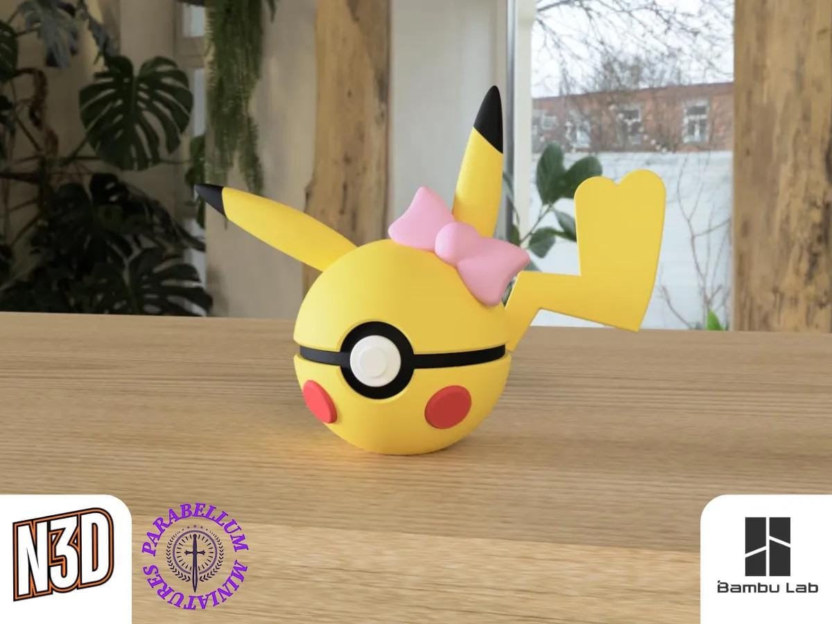 Female Pikachu, Character CritterBall Series Designed by N3D