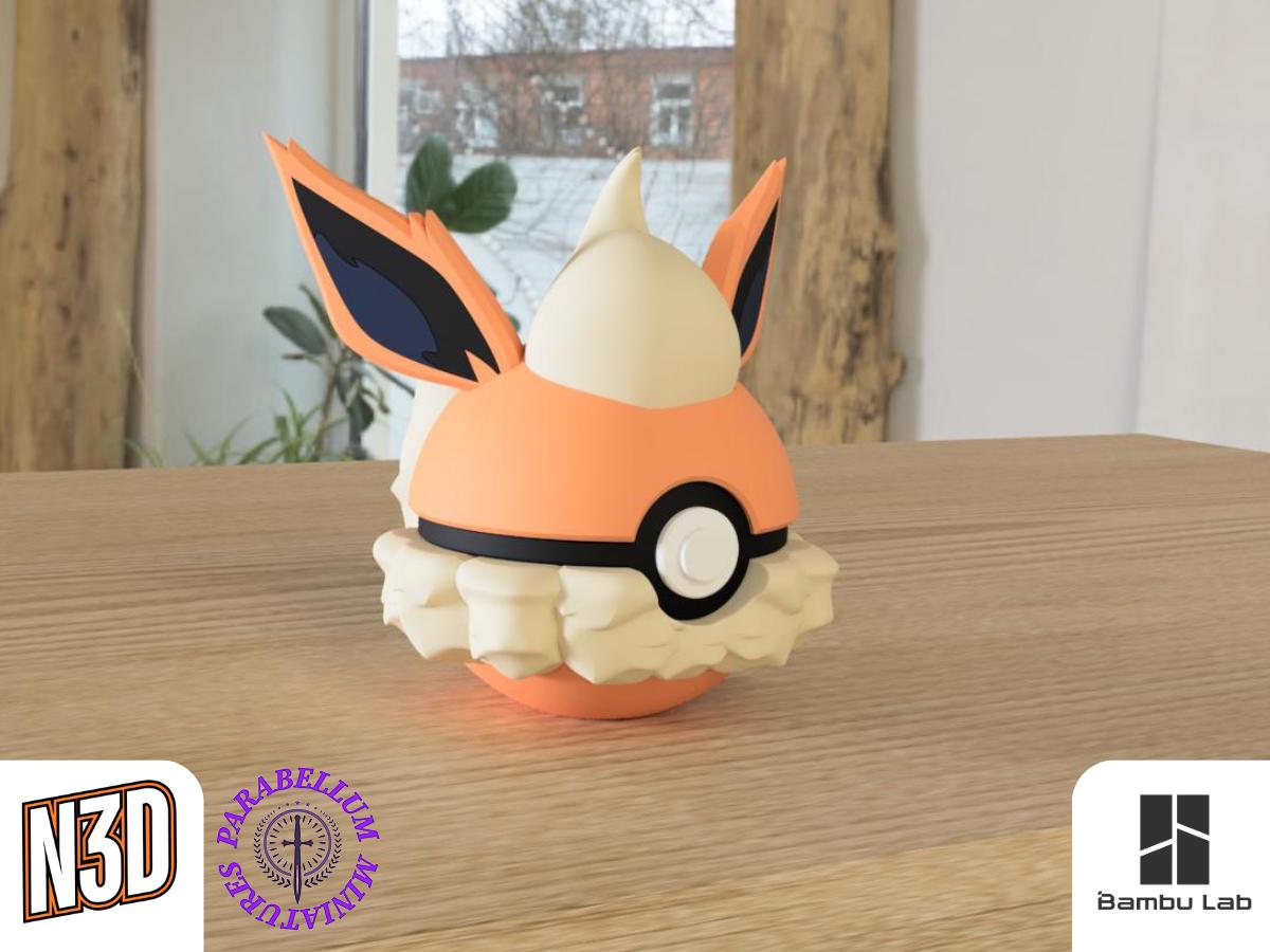 Eevee, Jolteon, Vaporeon, Flareon, Espeon, Umbreon, Leafeon, Glaceon and Sylveon Character CritterBall Series Designed by N3D
