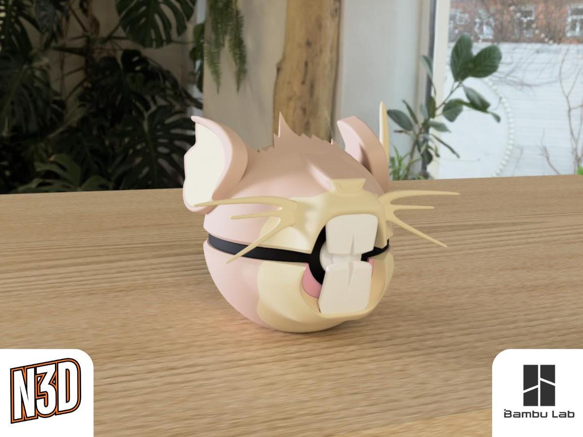 Rattata and Raticate Character CritterBall Series Designed by N3D