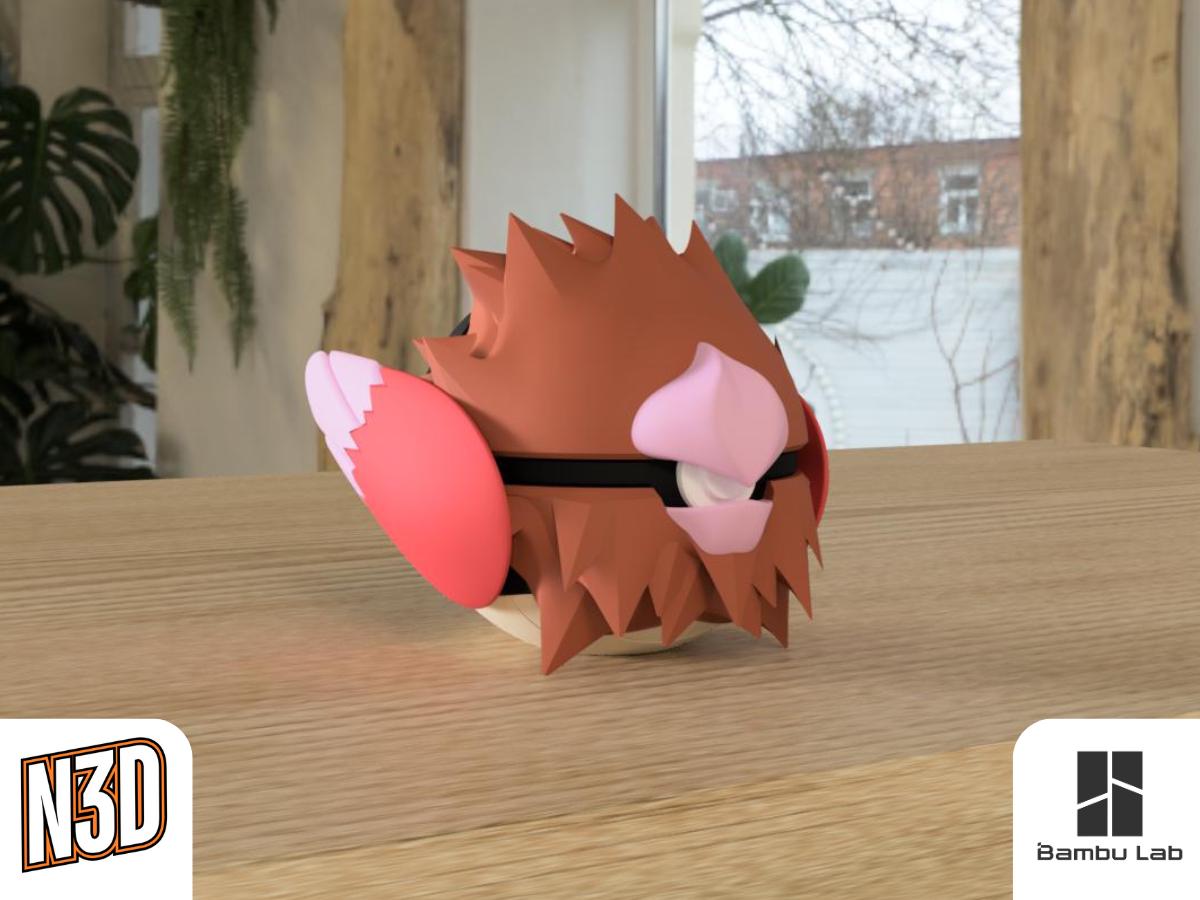 Spearow & Fearow Evolution Line, Character CritterBall Series Designed by N3D