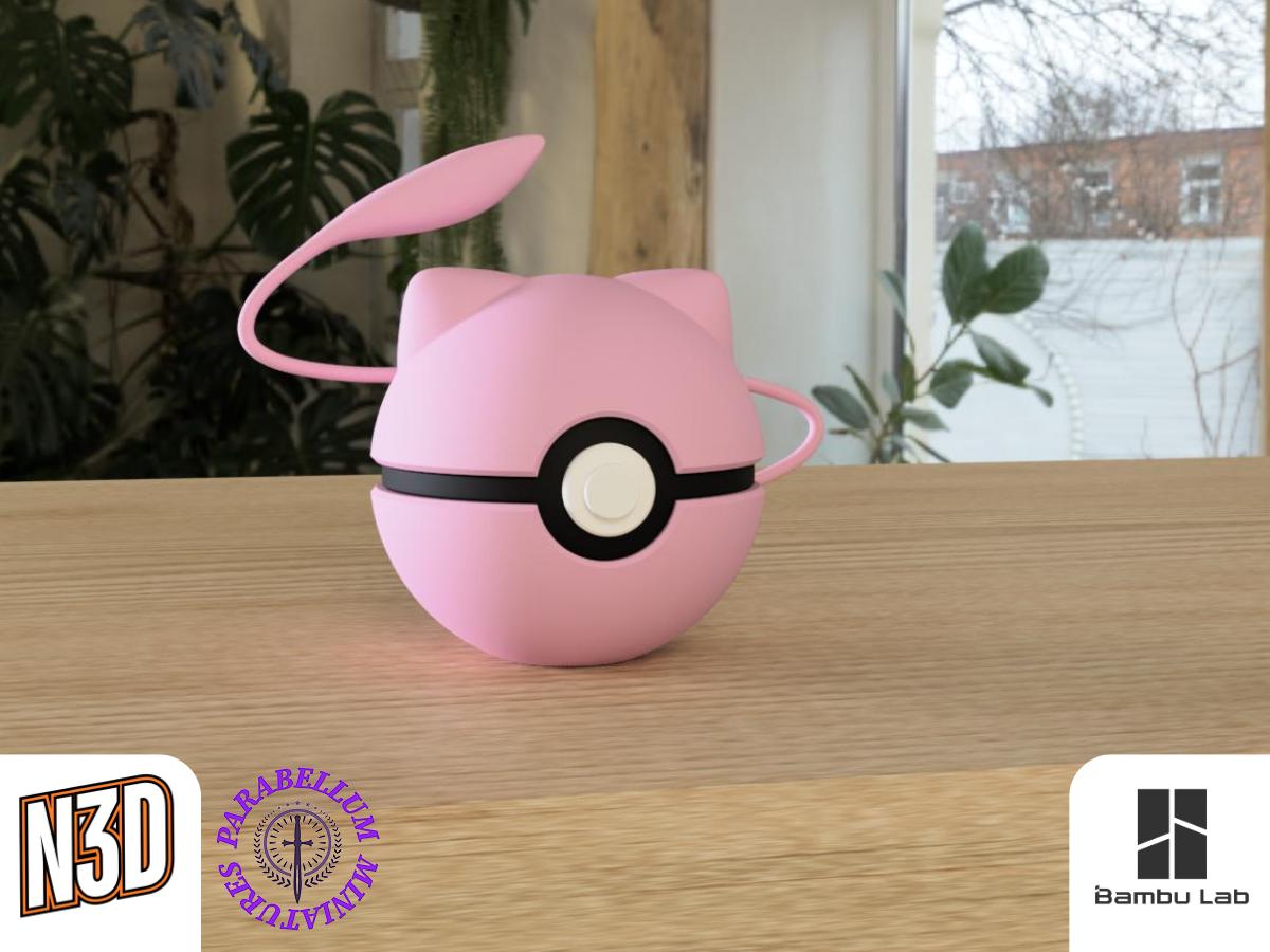 Mewtwo & Mew Character CritterBall Series Designed by N3D