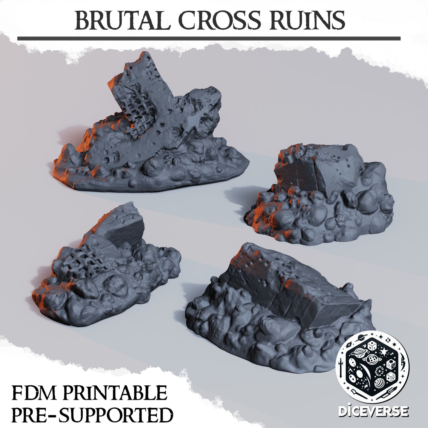 brutal cross ruins