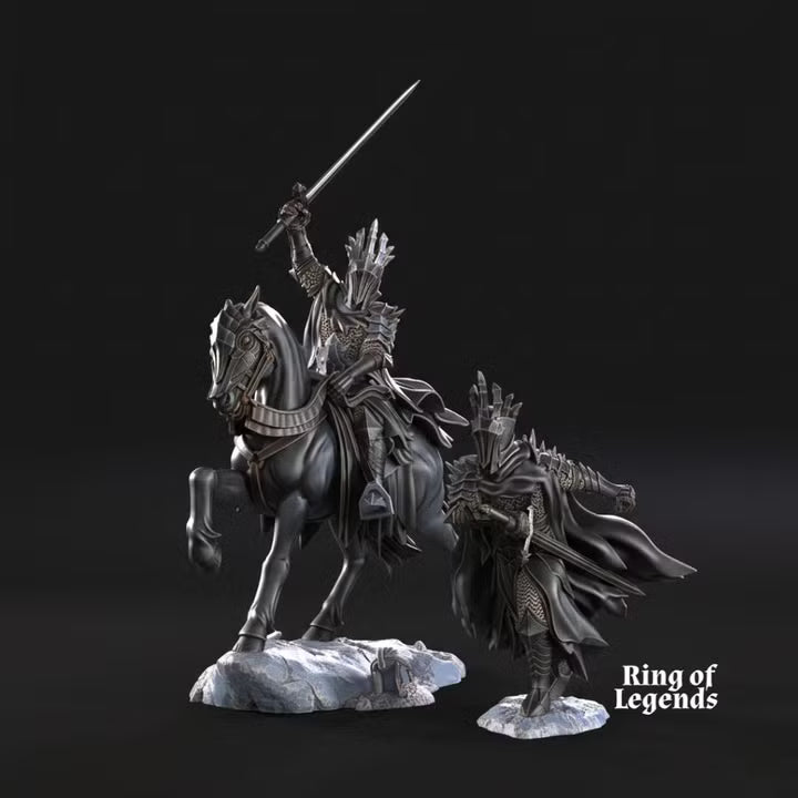 Wraith King foot and mounted version 2 with helmet
