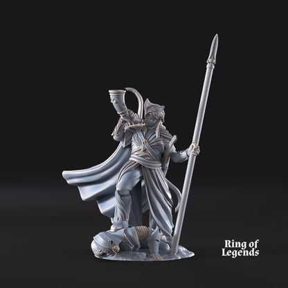 Galanthir warrior with horn and spear
