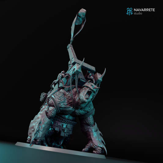Catapult War Beast - 28mm Tabletop Miniature