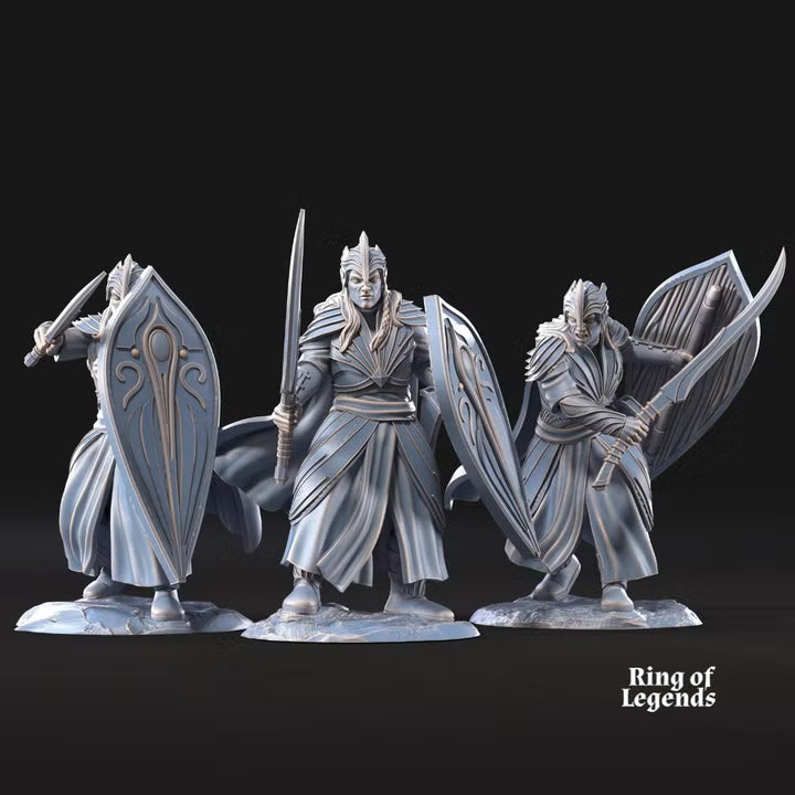 Galanthir Elves with sword and shield