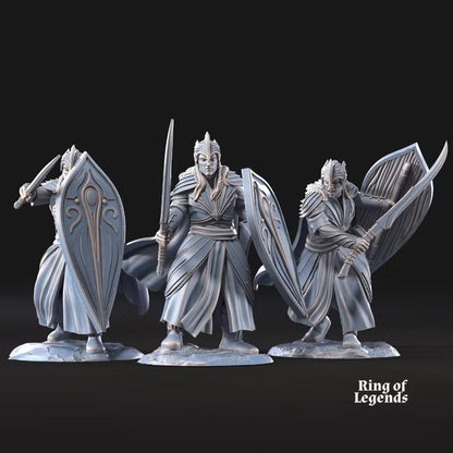 Galanthir Elves with sword and shield