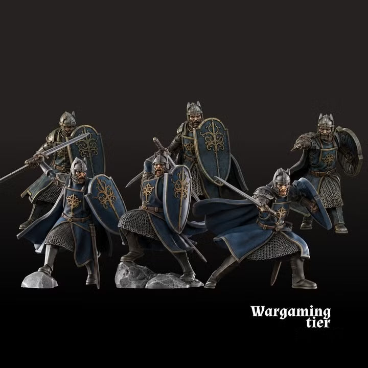 6x High Human warriors with sword and shield