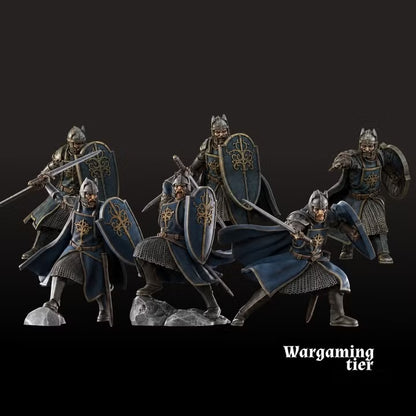 6x High Human warriors with sword and shield
