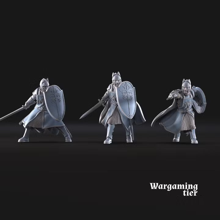 6x High Human warriors with sword and shield
