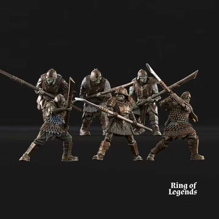 6x Morlok Warriors with spear