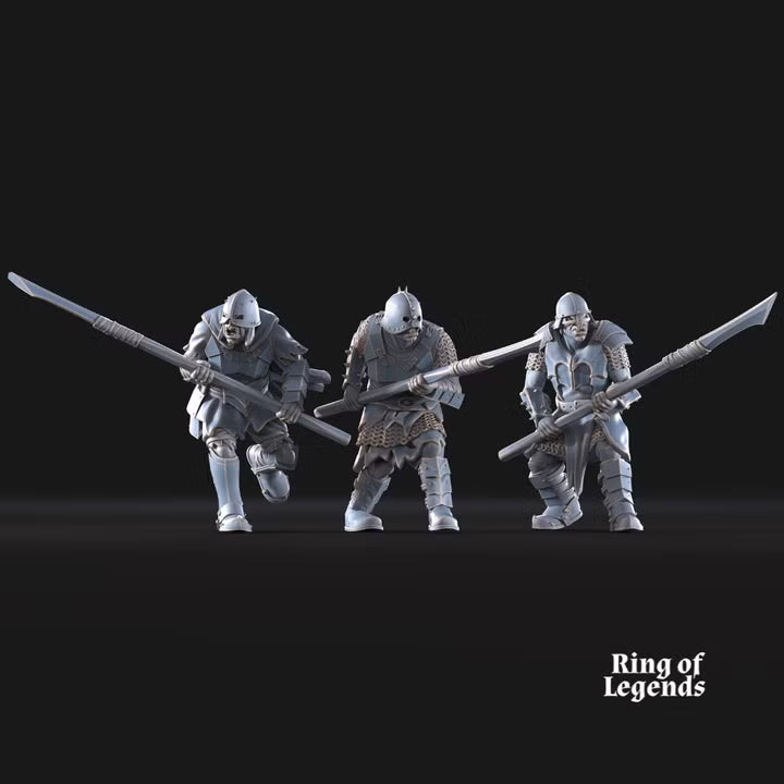 6x Morlok Warriors with spear