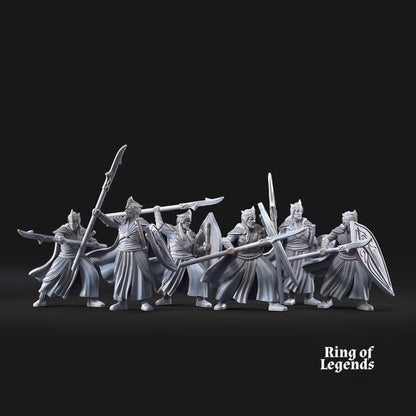 Galanthir spearmen with optional shields