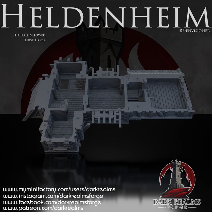 New Heldenheim Hall and tower