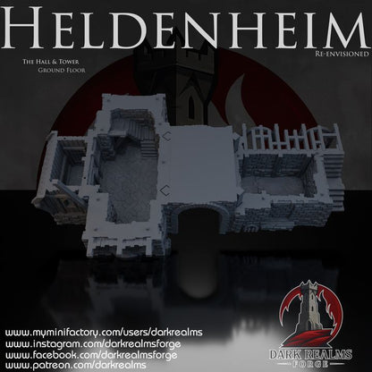 New Heldenheim Hall and tower