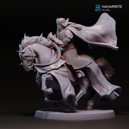 Restored King on horse