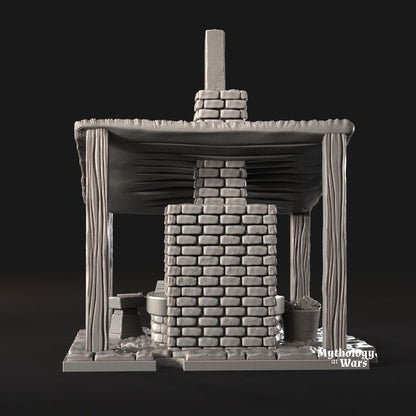 Viking Forge by Davale games in 32mm, 28mm, 15mm Scale 3D Printed Scenery for Wargaming Dnd and Warhammer