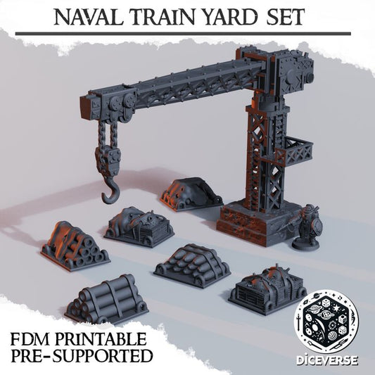 naval yard crane set