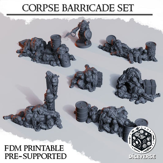 Trench corpse barricade set