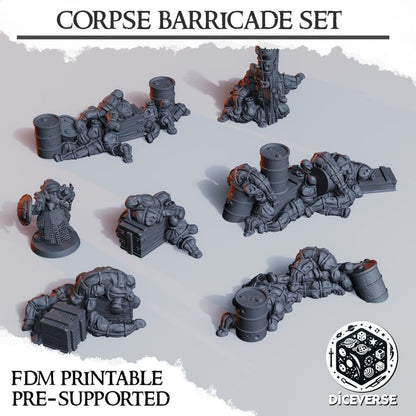 Trench corpse barricade set