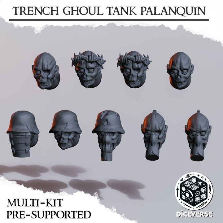 Trench Ghoul Tank Palanquin - heads