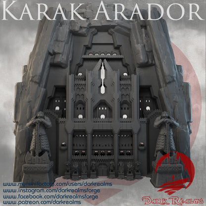 Karak Arador by DarkRealms in 32mm, 28mm, 15mm Scale 3D Printed Scenery for Wargaming Dnd and Warhammer