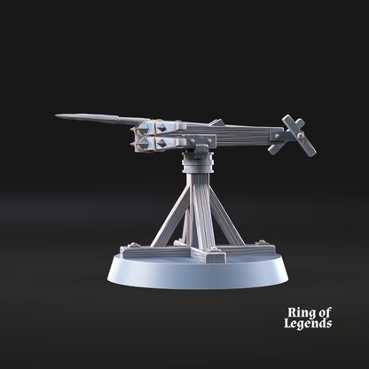 Pirate ballista and crew