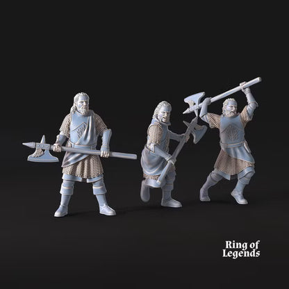 Mountaineers with axe