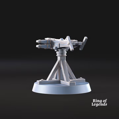 Pirate ballista and crew