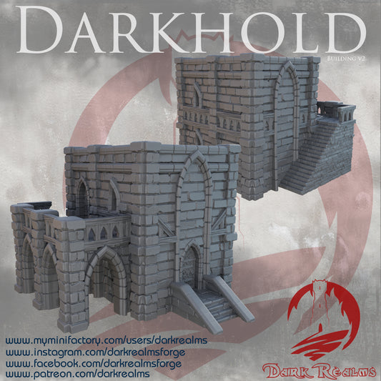 Darkhold Stonecutter’s Hall – Fantasy Terrain by Dark Realms (32mm / 28mm / 15mm)